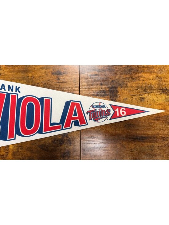 Frank Viola Autographed Baseball Card 1989 Topps – Sure Shot  Vintage MLB 1989 Minnesota Twins #16 Frank Viola pennant